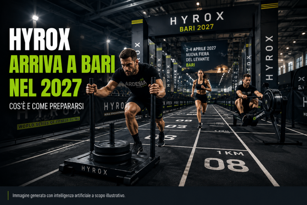 Allenamento Hybrid ad Ardesia Training Bari in preparazione a eventi di fitness racing